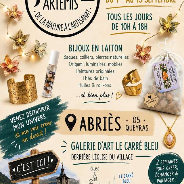Bijoux Artemis - Boutique éphémère et atelier créatif