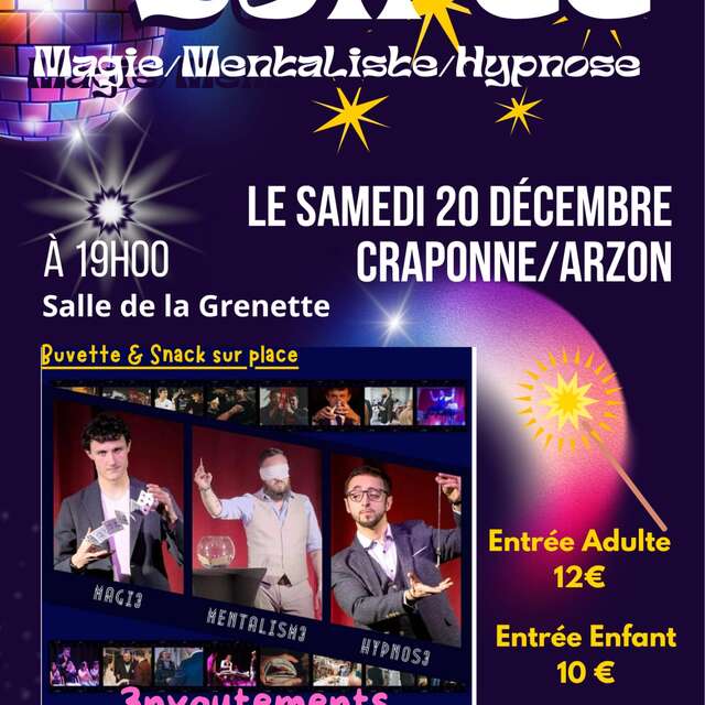 Soirée magie / mentalisme / hypnose