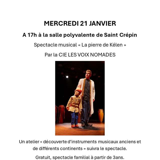 Spectacle des voix nomades « La pierre de Kelen »