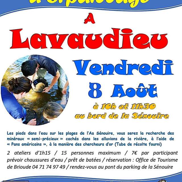 Ateliers de technique d’orpaillage