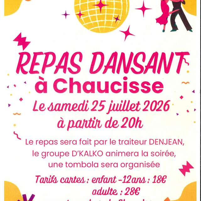 Repas dansant à Chaucisse