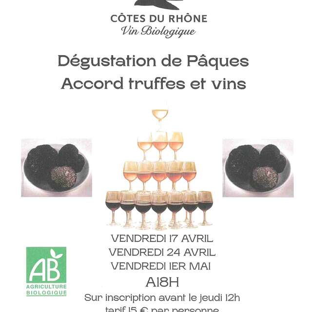 Dégustation de Pâques "accord truffes et vins" - Domaine du Faucon Doré