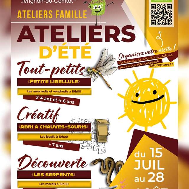 Ateliers d'été au Naturoptère