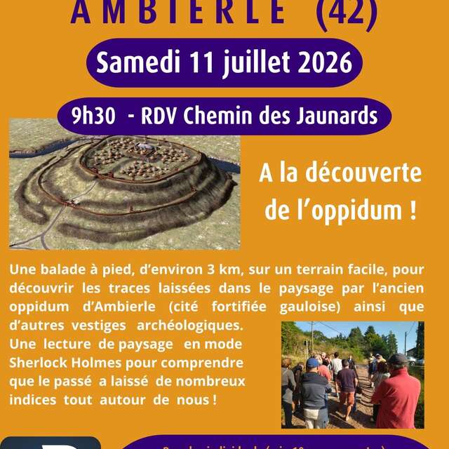 Balade Commentée à la découverte de l'oppidum d'Ambierle