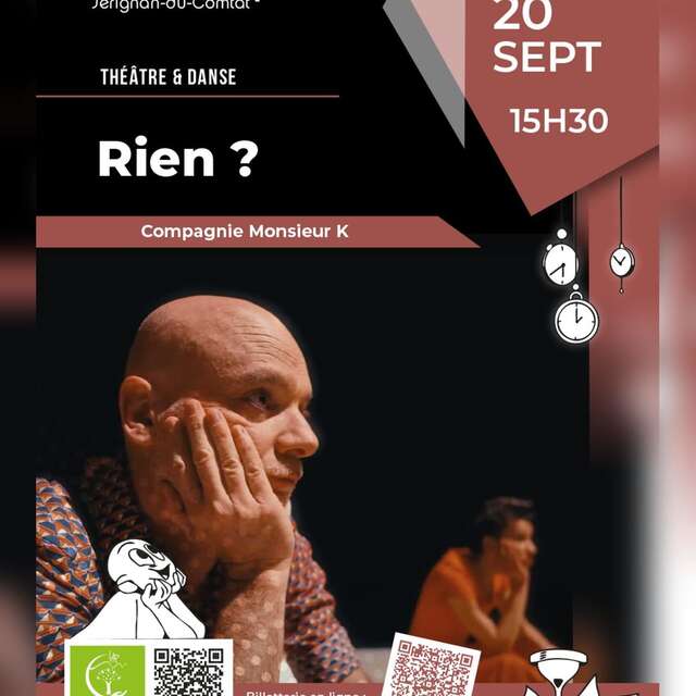 Théâtre et  Danses "Rien" par la  Comapgnie Monsieur K -  Le Naturoptère