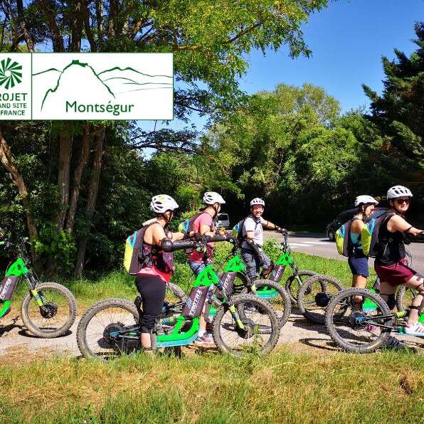 « E-bike trip », tour du plateau de Sault en VTT