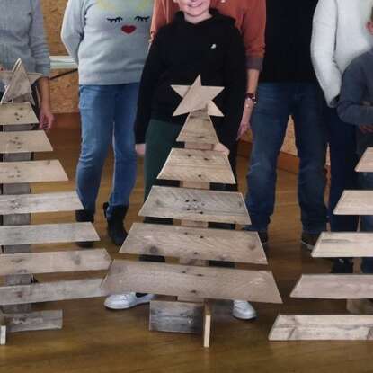 Pallet Christmas tree workshop