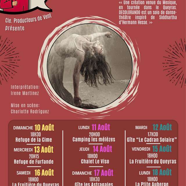 Spectacle "Decolorando" au Gîte Le Cadran solaire