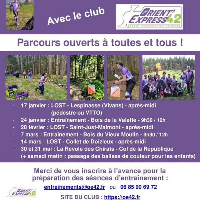 Entrainement de course d'orientation ouvert à tous