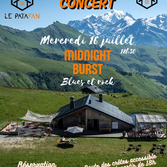 Concert au Patafan : Midnight burst - blues and rock