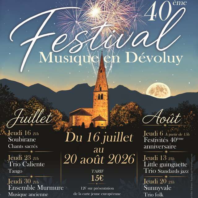 Le Festival Musique en Dévoluy fête ses 40 ans