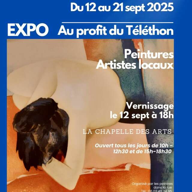 Exposition de peinture des artistes locaux au profit du Téléthon