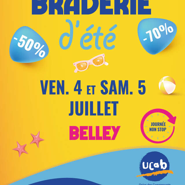 Braderie d'été des commerçants à Belley