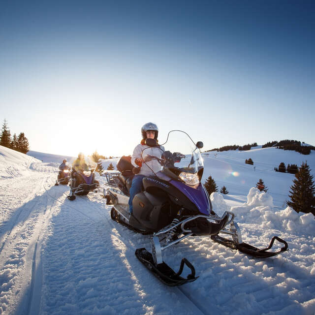 Snowmobile ride