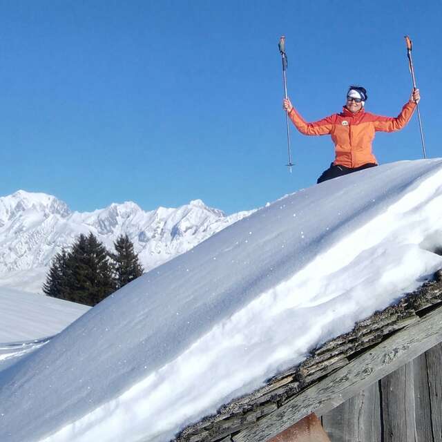 Discovery walk facing Mont-Blanc