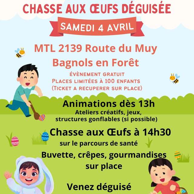 Chasse aux Oeufs Bagnols en Forêt