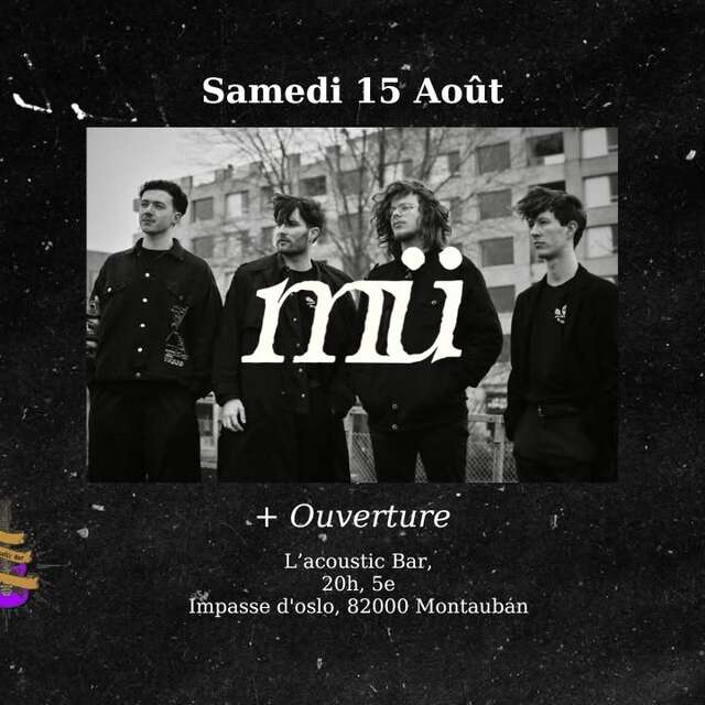 Concert - Mü et CXK à l'Acoustic