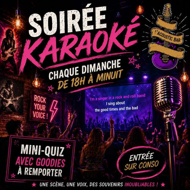 Le Karaoké du dimanche à l'Acoustic