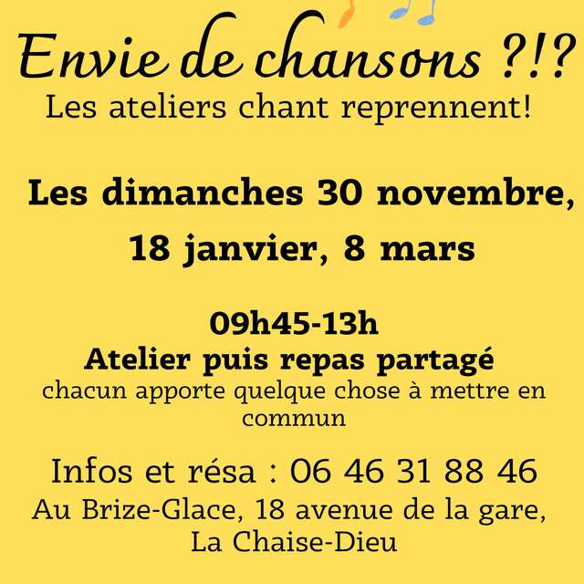 Atelier chants