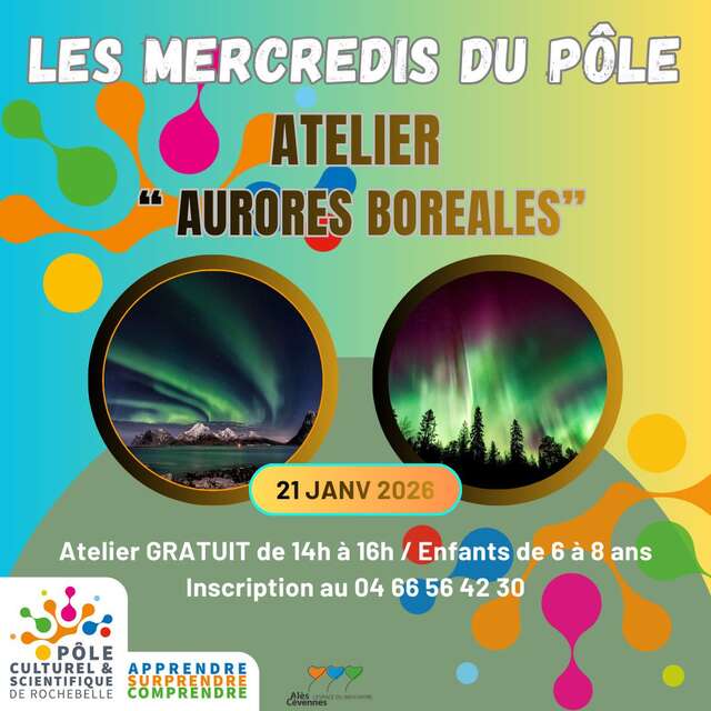 Les Mercredis du Pôle - Atelier " Art & Aurores Boréales "