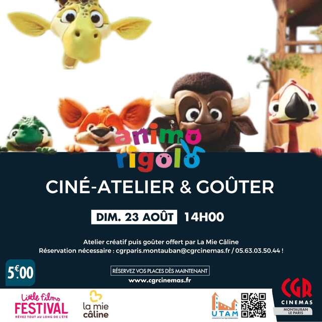 Ciné-atelier et goûter - ANIMO RIGOLO