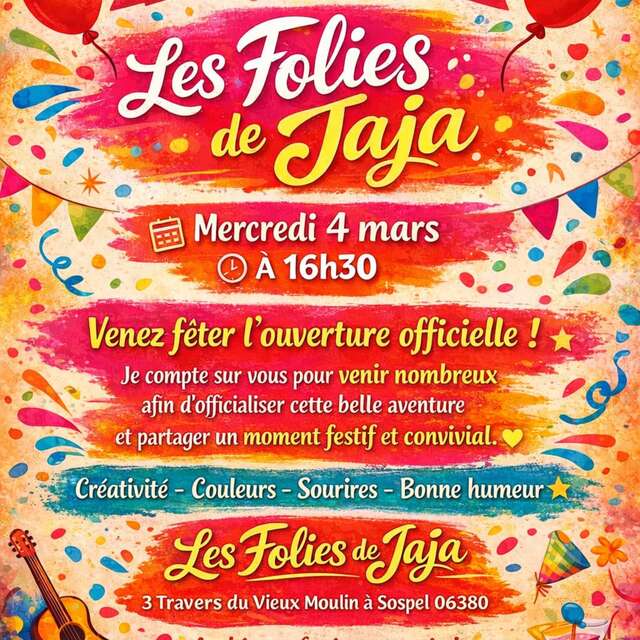 Inaugurazione di Les Folies de Jaja