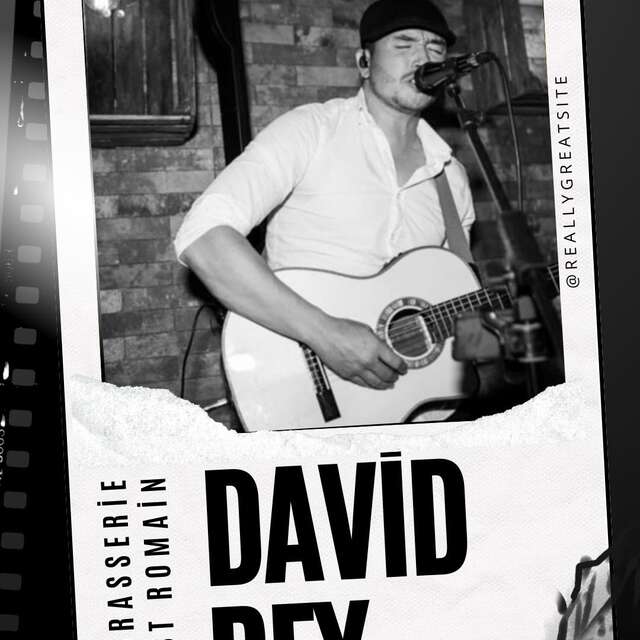 Concert van David Rey in de Brasserie Saint Romain