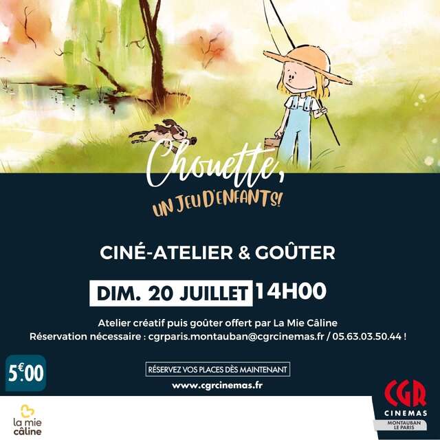 Ciné-atelier et goûter - CHOUETTE, UN JEU D’ENFANTS