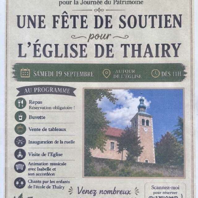 Fundraiser for the Renovation of the Thairy Church