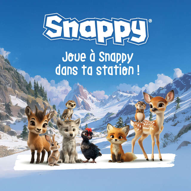 Snappy le jeu de piste sur le snowpark d'Aiguilles