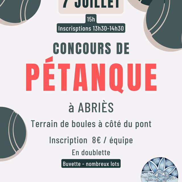 Concours de pétanque