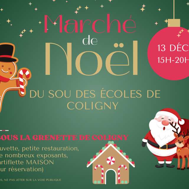 Marché de Noël du sou des écoles de Coligny