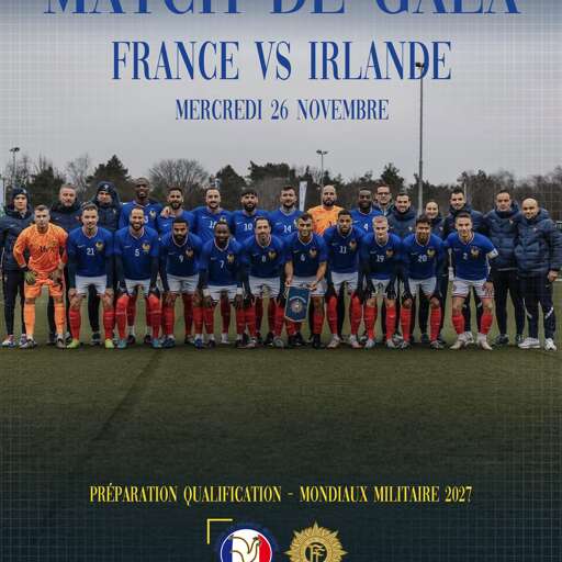 Match de gala - France Irlande militaire
