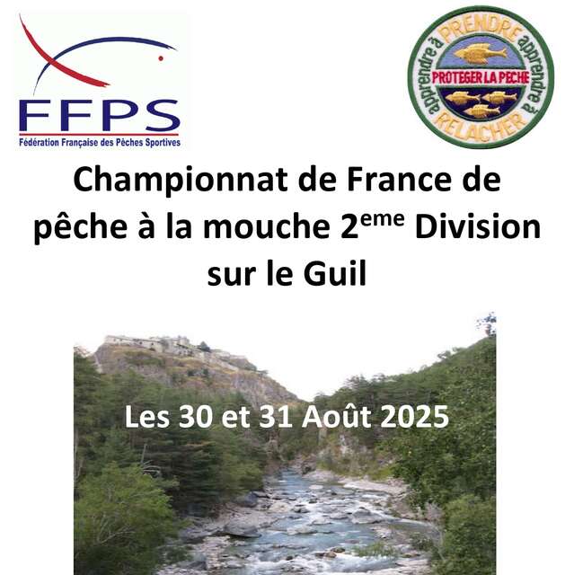 Championnat de France de pêche à la mouche 2eme Division sur le Guil