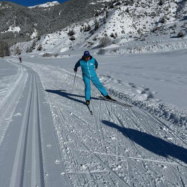 Cours de ski nordique 1h : le skating
