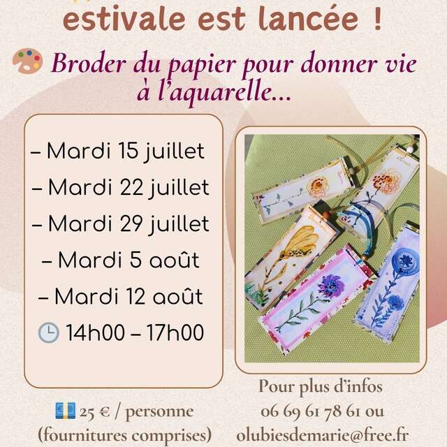 Ô Lubies de Marie - Atelier "Broder du papier"