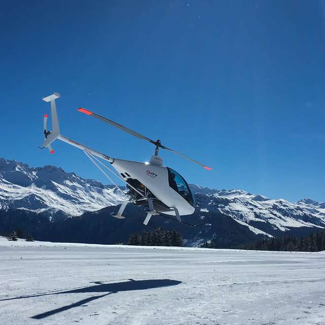 ULM helicopter flight
