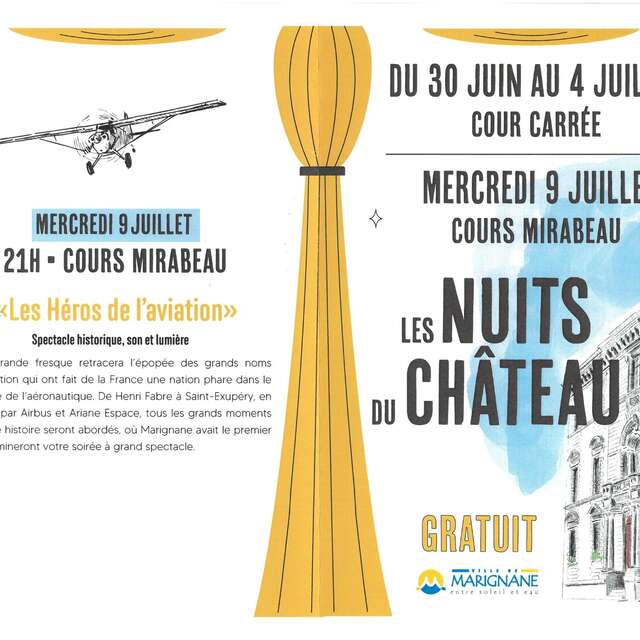 Spectacle historique son et lumière : Les héros de l'aviation