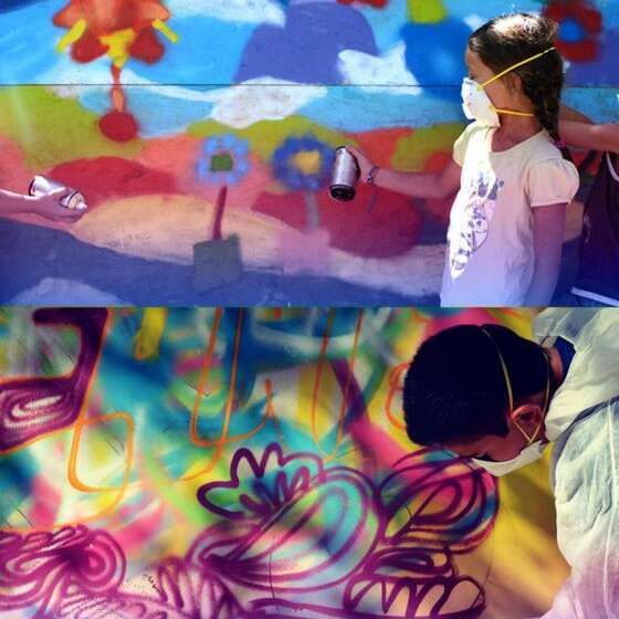 Atelier d’exploration street art avec Enkage