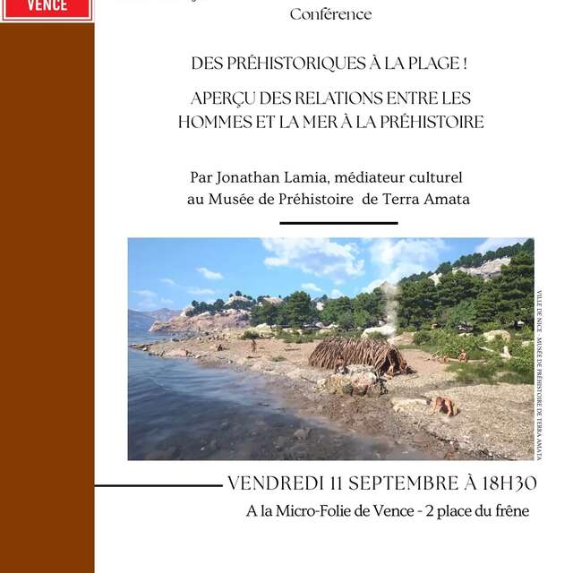 Micro-conférence : Des préhistoriques à la plage !