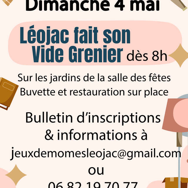 Léojac fait son vide grenier