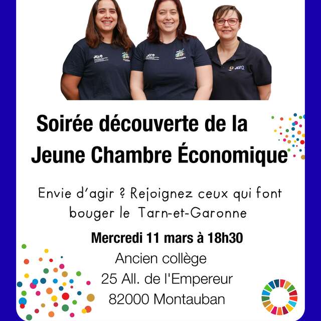 Soirée découverte de la Jeune Chambre Économique du T&G