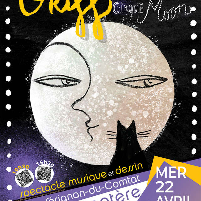 Spectacle musique et dessin « Griff et le cirque moon" - Naturoptère
