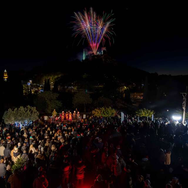 Christmas fireworks in Grimaud