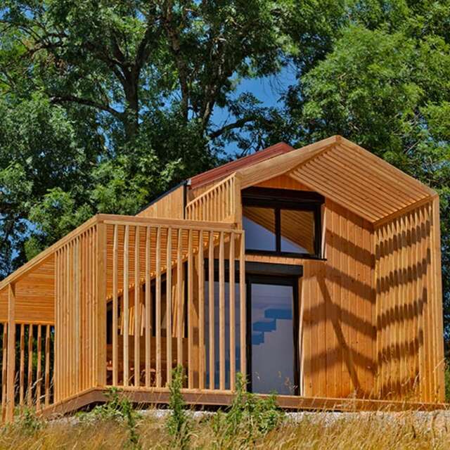 Cabane 4 personnes - CoqHome - domaine du coq en pat