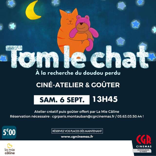 Cinema | Workshop & Snack - Tom the Cat: In Search of the Lost Cuddly Toy