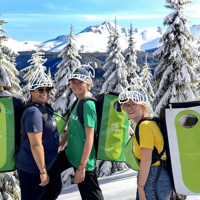 Recycling Tour de "Chaque Canette Compte" dans le Val d'Arly