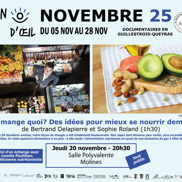 Documentary film in the Guillestrois-Queyras "On mange quoi? Ideas for better eating tomorrow".