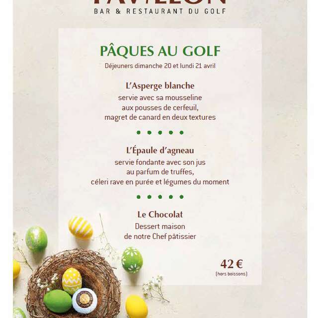 Menu de Pâques