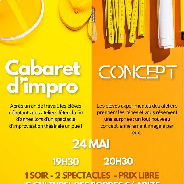 Spectacle CABARET & CONCEPT D'IMPRO